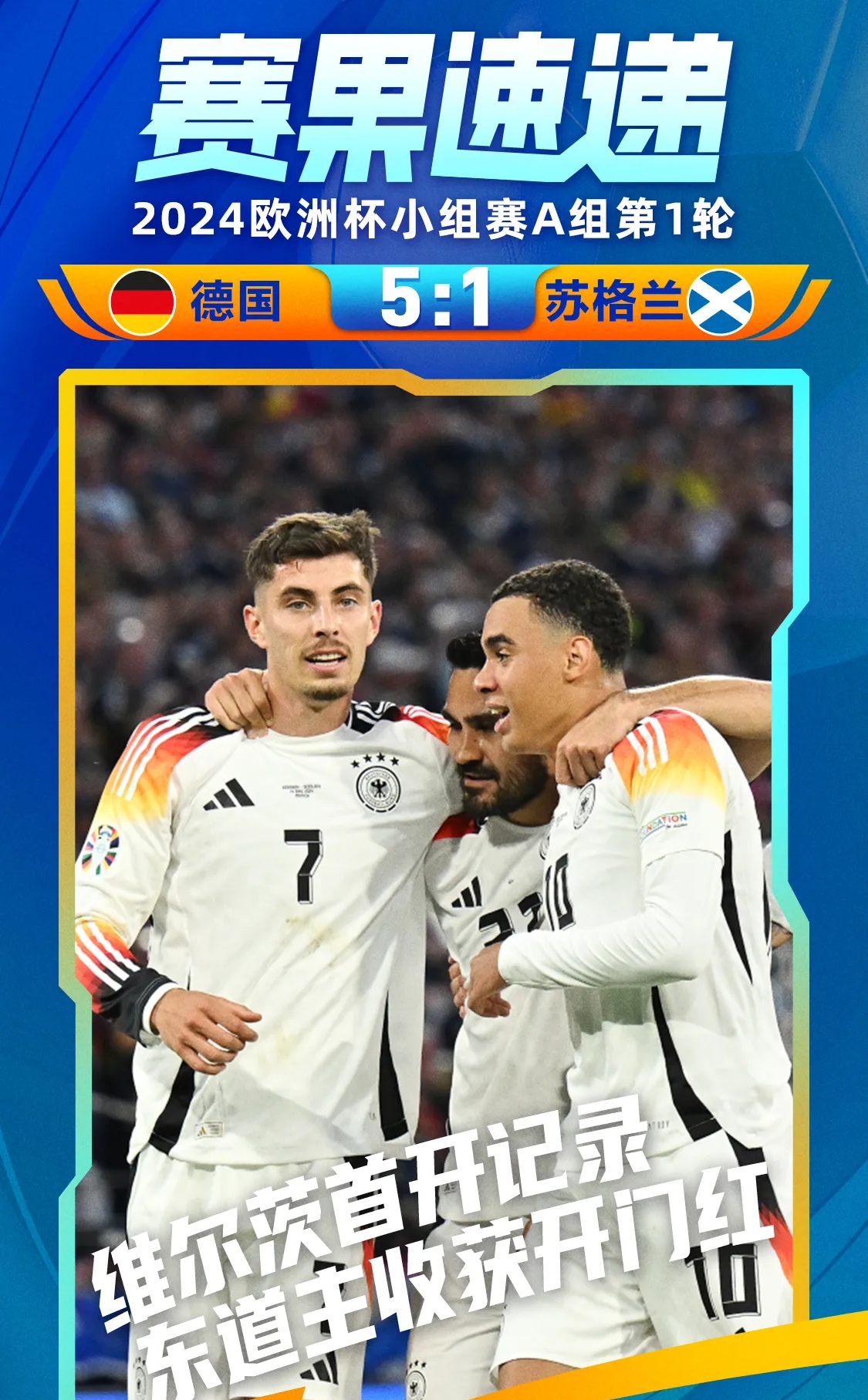 法国力克德国赢得欧洲杯揭幕战